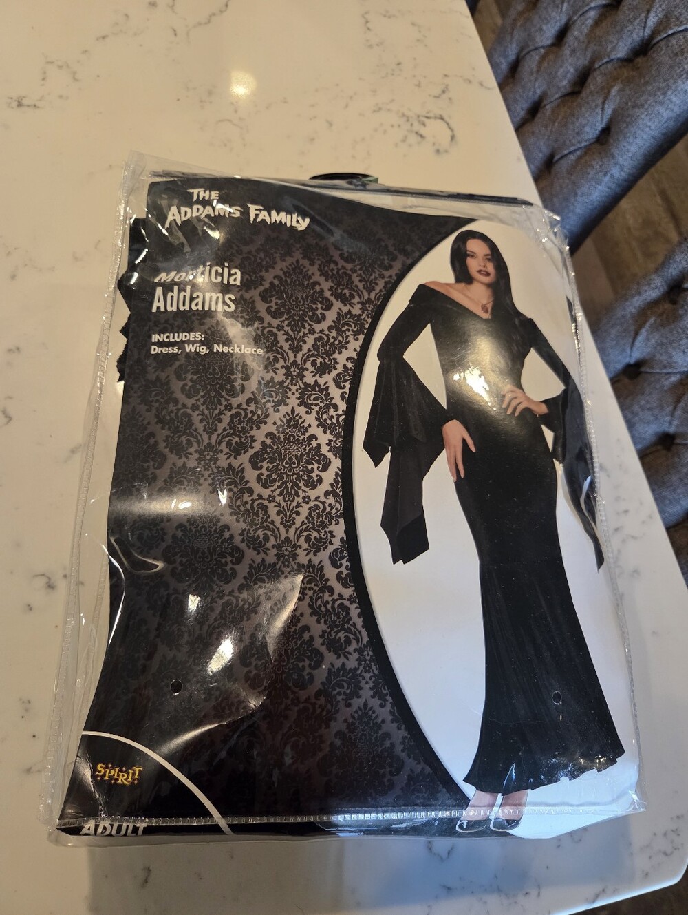 Morticia Addams the addams family adult large spirit costume DRESS ONLY